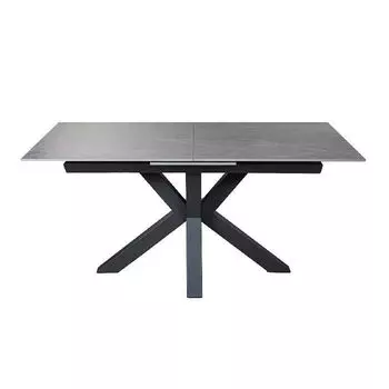 Стол раскладной Lincoln (160+40 см) керамика серый