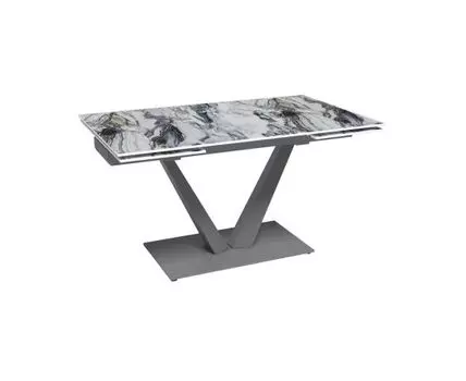 Стол раскладной Malibu (140+40+40), керамика глянцевая Gold Jade