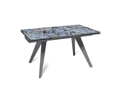 Стол раскладной Rhein (140+40+40), керамика глянцевая Lemurian Blue