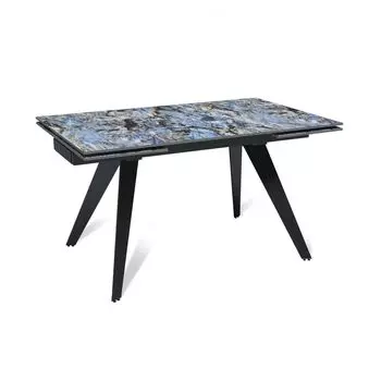 Стол раскладной Rhein (140+40+40), керамика глянцевая Lemurian Blue