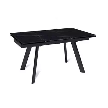 Стол раскладной Stone (140+40+40), керамика матовая Black Gold