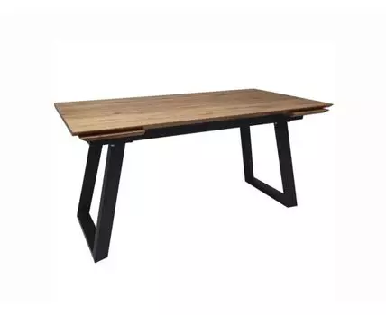 Стол раздвижной Сангай (дуб, черный, 80)