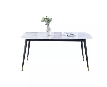 Стол Рио (белый, серый, золотистый, 90)