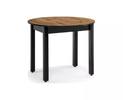 Стол Шен черный / дуб вотан (Белый)