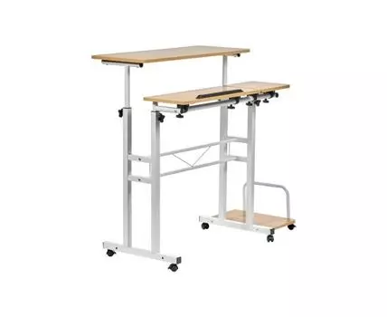 Стол Shuttle (бежевый, белый, 80)