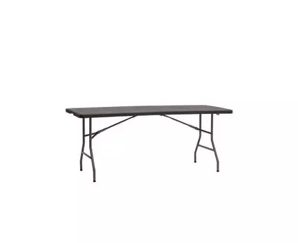 Стол складной чемодан пластиковый Кейт 180 коричневый