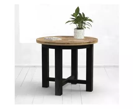 Стол Старый Друг со столешницей из старой доски в коричневом цвете (120)