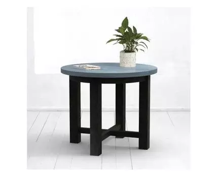 Стол Старый Друг со столешницей в синем цвете (120)