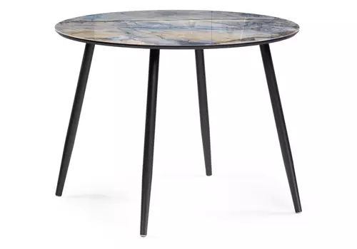 Стол стеклянный Анселм 100х76 магеллан / черный