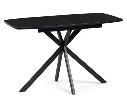 Стол стеклянный Тамаса 120(150)х70х76 черный