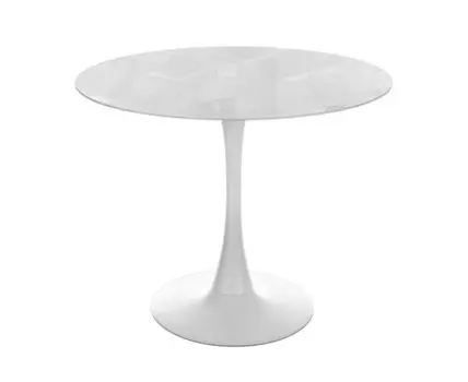 Стол стеклянный Tulip 90x74 super white glass