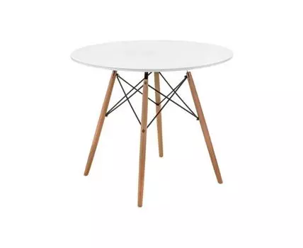 Стол Table 80 white / wood (Белый, 80)