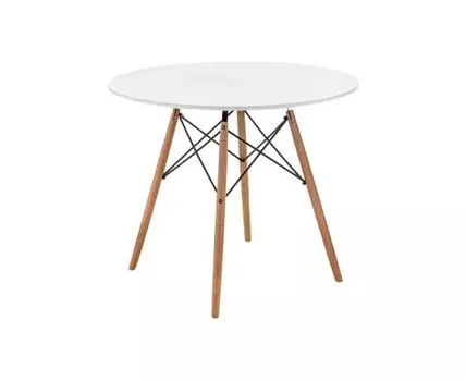 Стол Table 90 white / wood (Белый, 60)