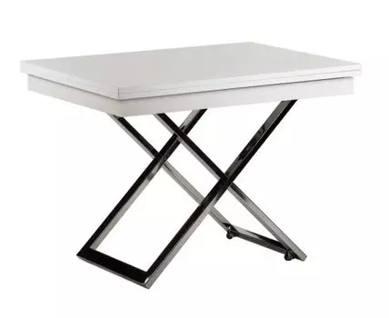 Стол-трансформер Левмар Cross (Белый)