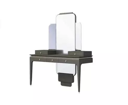 Стол туалетный с зеркалом Бари (Коричневый, 140)