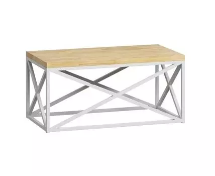 Стол журнальный Бервин 6 (Белый, 96)