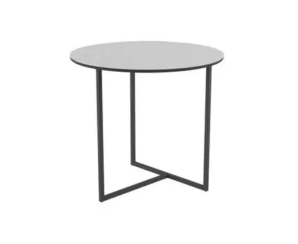 Стол журнальный Калифорния "Альбано Glass" белая Lacobel