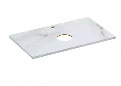 Столешница Cersanit STONE из керамогранита Aura 80x45x2 светло-серый сатиновый