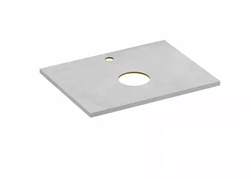 Столешница Cersanit STONE из керамогранита Balance 60x45x2 серый матовый