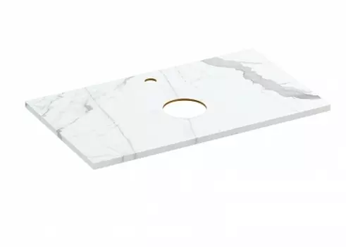 Столешница Cersanit STONE из керамогранита Energy 80x45x2 белый матовый