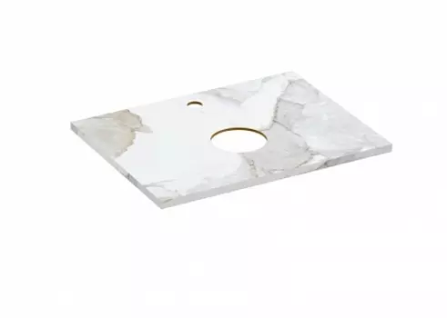 Столешница Cersanit STONE из керамогранита Life 60x45x2 белый сатиновый
