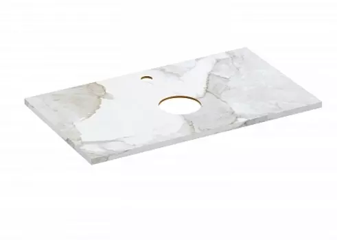 Столешница Cersanit STONE из керамогранита Life 80x45x2 белый сатиновый