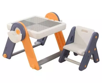 Столик и стульчик Кидс 4 в 1 (55, 61, Серый, 90)