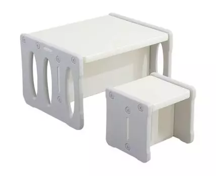 Столик и стульчик Кидс Гроу Ап (42, 53, Белый, 67)