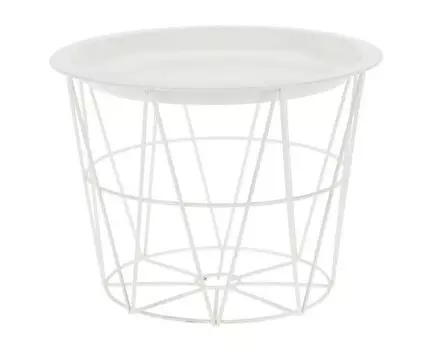 Столик-корзина Living White