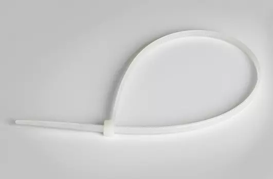 Стяжка кабельная (хомут), 80х2,5мм, белая (100шт/уп)