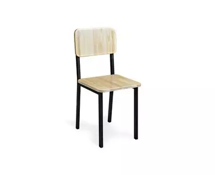Стул №2 (бежевый, черный, 38)