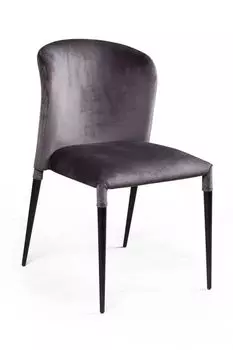 Стул Albert (Альберт), бархат антрацит 14