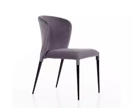 Стул Albert (Альберт), бархат серый 27