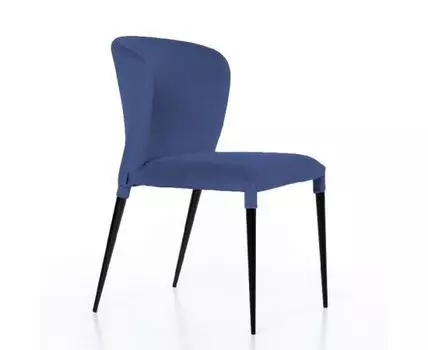 Стул Albert (Альберт), бархат синий 29