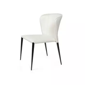 Стул Albert, кожа белый