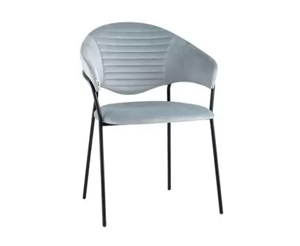 Стул Алексис велюр пыльно-голубой