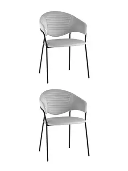 Стул Алексис велюр серый 2 шт