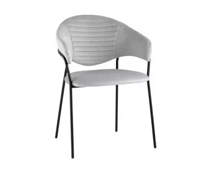 Стул Алексис велюр серый