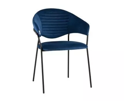 Стул Алексис велюр синий