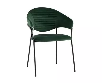 Стул Алексис велюр зелёный