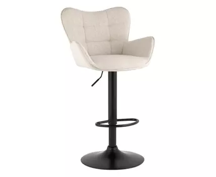 Стул барный 3864846 (112, ткань, серо-бежевый, 54)