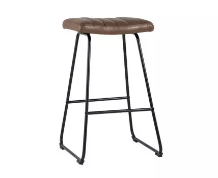 Стул барный Ковбой экокожа коричневый