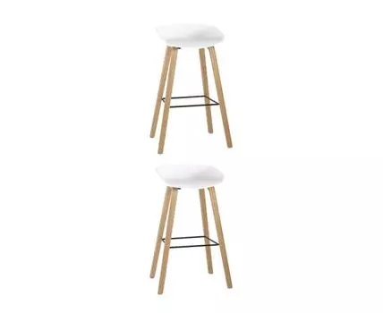 Стул барный LIBRA БЕЛЫЙ 2 шт