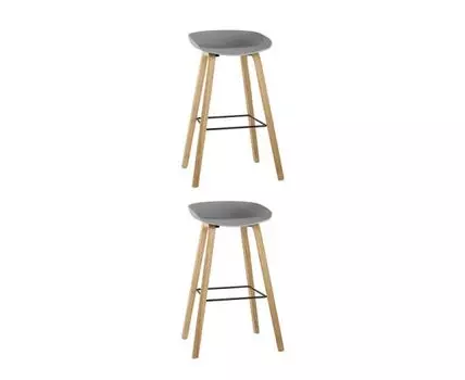 Стул барный LIBRA СЕРЫЙ 2 шт