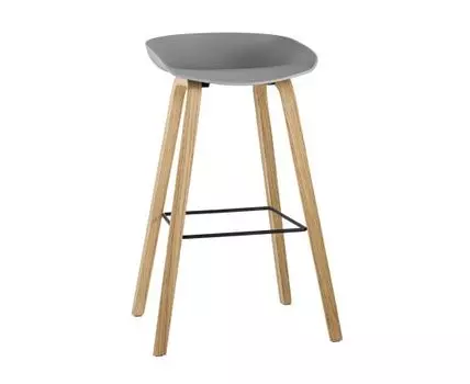 Стул барный LIBRA СЕРЫЙ