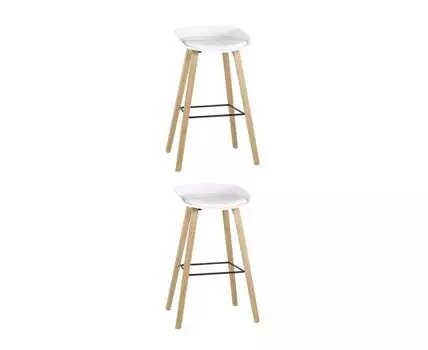 Стул барный LIBRA SOFT БЕЛЫЙ 2 шт