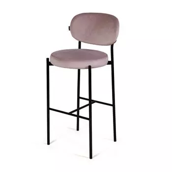 Стул барный Mason, бархат пепельно-бежевый 25