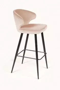 Стул барный Richard, бархат бежевый 5