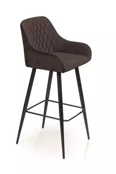 Стул барный Robert, бархат антрацит 14