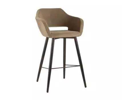 Стул барный Саймон велюр капучино